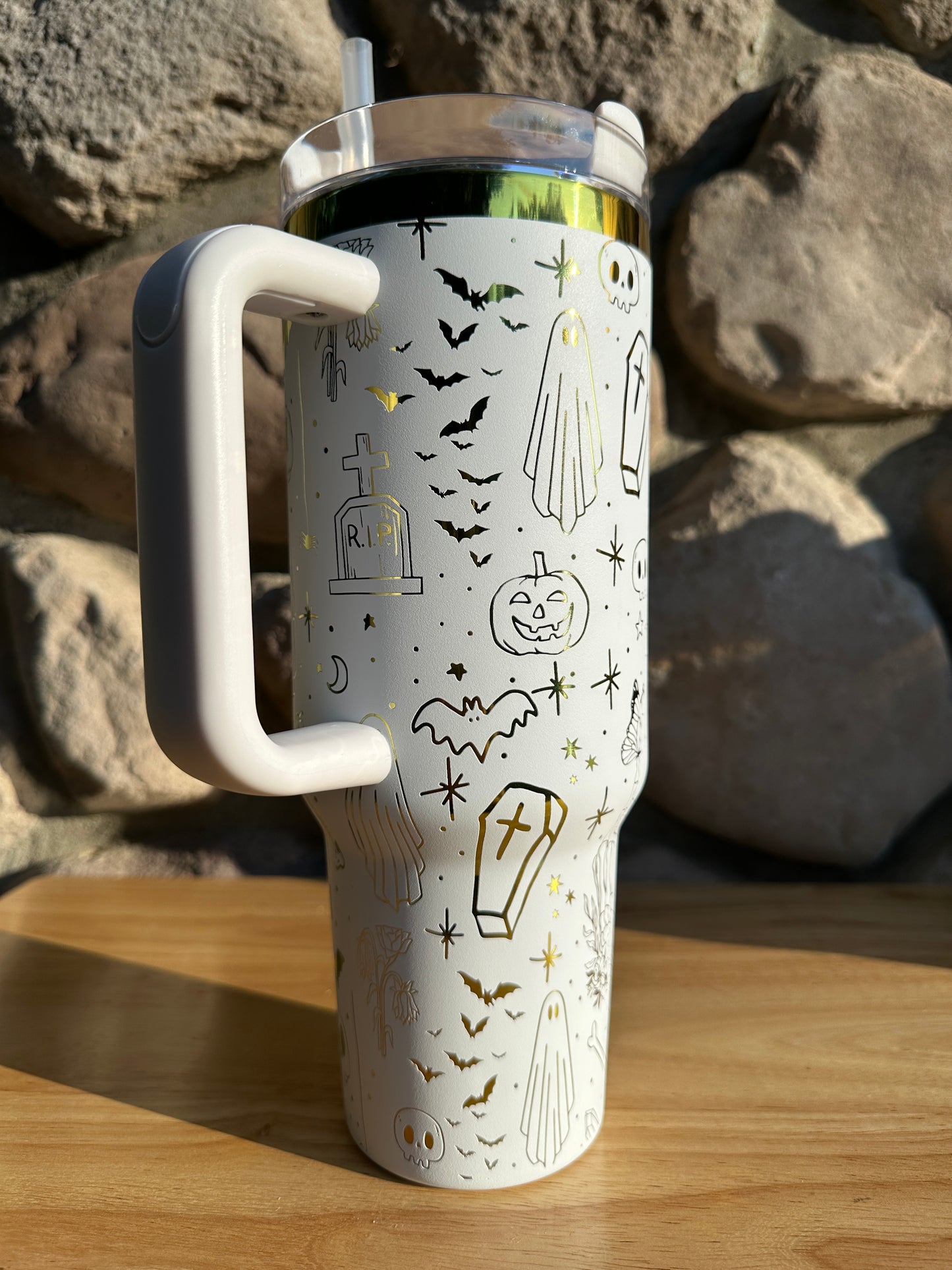 Halloween Doodles - Rainbow Tumbler