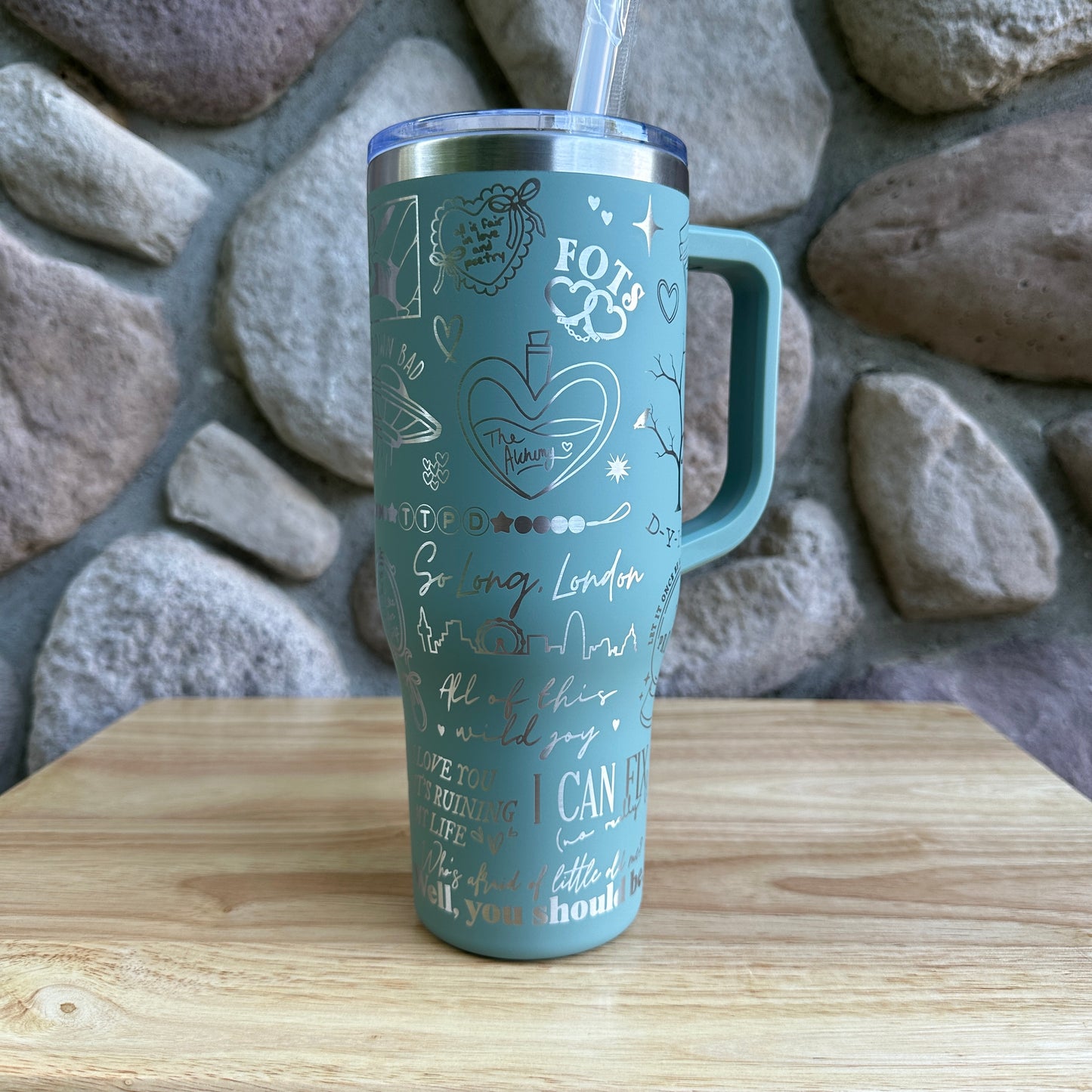Taylor Swift TTPD - Non-Brand 40oz Tumbler