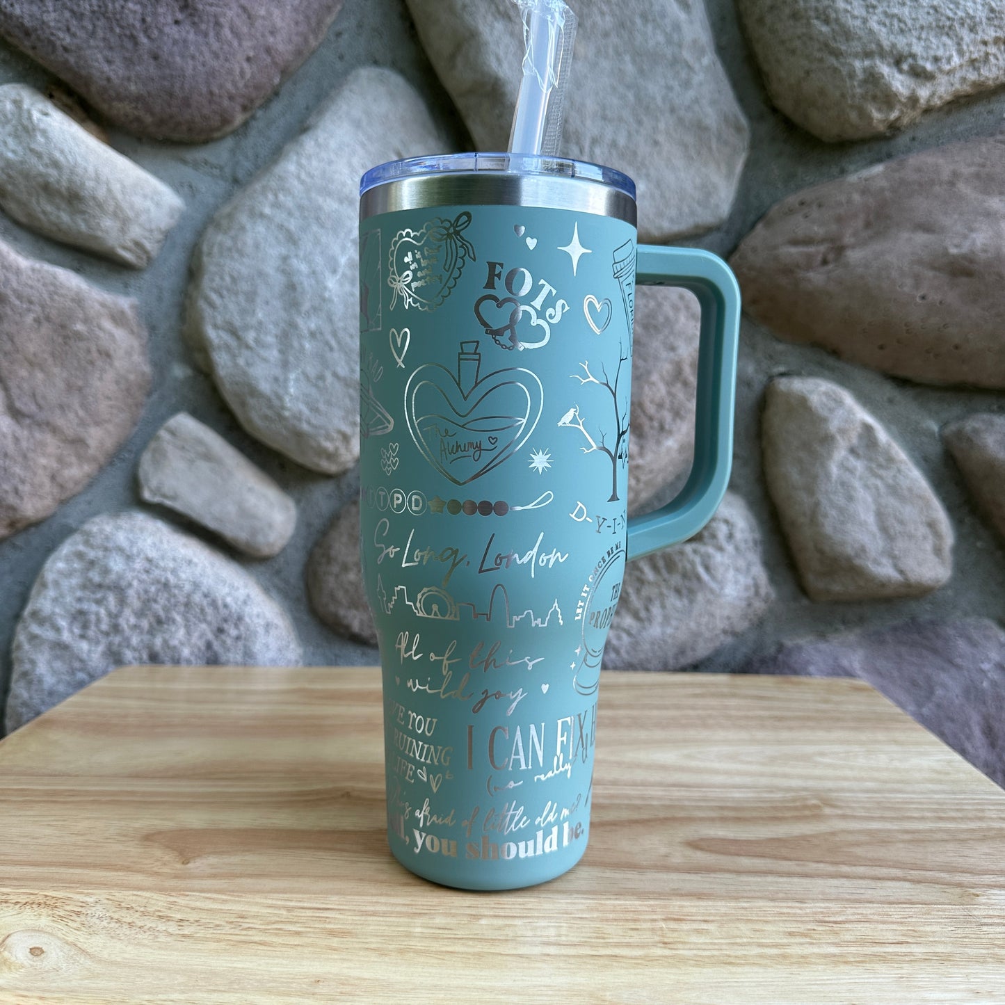Taylor Swift TTPD - Non-Brand 40oz Tumbler